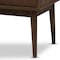 Baxton Studio Disa Mid-Century Modern Walnut Brown Finished 6-Drawer Dresser 142-8006 - alternate 3